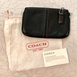 Black Coach leather wallet